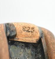 Ezüst (Ag) karperec kövekkel, jelzett, 6×4,6 cm, bruttó: 32,57 g