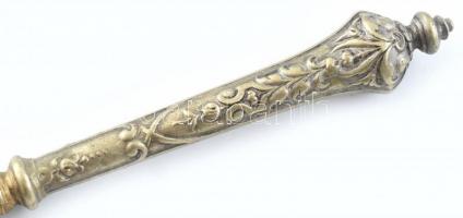 Levélbontó, fém, kopott, h:22cm