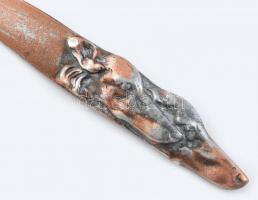 Levélbontó, fém, kopott, h:25cm