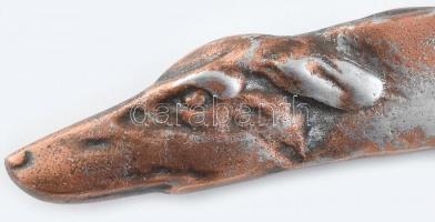 Levélbontó, fém, kopott, h:25cm