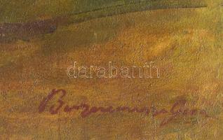 Bornemisza Géza jelzéssel: Hegyvidéki táj. Olaj, vászon. Fa keretben. 83x122 cm