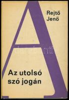 Rejtő János: Az utolsó szó jogán. Bp., 1967., Magvető. Kiadói egészvászon-kötés, kiadói papír védőborítóban.