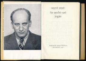 Rejtő János: Az utolsó szó jogán. Bp., 1967., Magvető. Kiadói egészvászon-kötés, kiadói papír védőbo...