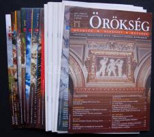 2003-2008 közötti 23 darab Örökségvédelem és Örökség című művészeti-régészeti folyóirat