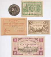 Belgium 1914-1918. 5db-os szükségpénz tétel T:I--III
Belgium 1914-1918. 5pcs necessity note / notge...