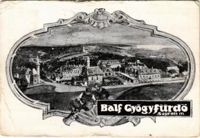 1941 Balf (Sopron), Gyógyfürdő. Breuer nyomda kiadása (szakadások / tears)