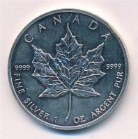 Kanada 1993. 5$ Ag "II. Erzsébet / Juharlevél" (1oz/0.999) T:BU felületi karc Canada 1993....