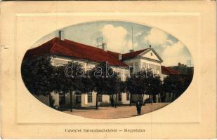 1915 Sátoraljaújhely, Megyeháza. Gojdics Vilma kiadása (szakadás / tear)