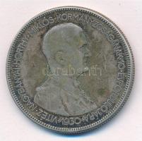 1930. 5P Ag Horthy jobbra T:3 patina Adamo P8