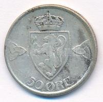 Norvégia 1918. 50ö Ag "VII. Haakon" T:3 patina
Norway 1918. 50 Öre Ag "Haakon VII&qu...