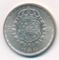 Svédország 1950TS 2Kr Ag "V. Gusztáv" T:1-,2 
Sweden 1950TS 2 Kronor Ag "Gustaf V&qu...