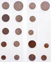 ~170db-os vegyes, magyar és külföldi érmetétel, közte 1947. 5Ft Ag "Kossuth" + 2002. 100Ft...