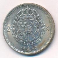 Svédország 1947TS 2Kr Ag "V. Gusztáv" T:1-,2 patina
Sweden 1947TS 2 Kronor Ag "Gusta...