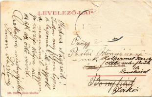 Mohács, Koronaherceg utca, Posta, Takarékpénztár. W.L. (?) 531. Blandl János kiadása (Rb)