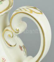 Zsolnay pillangó mintás mokkás / kávés készlet és 6 db süteményes tányér. Hat személyes. Kézzel fest...