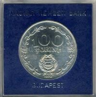 1970. 100Ft Ag "Felszabadulás" pár T:BU Eredeti plombált MNB plasztiktokban (sérült)!