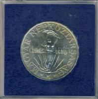 1970. 100Ft Ag "Felszabadulás" pár T:BU Eredeti plombált MNB plasztiktokban (sérült)!