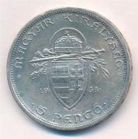 1938. 5P Ag "Szent István" T:1-,2
Adamo P8.1