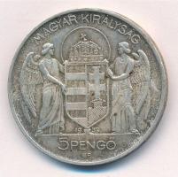 1939. 5P Ag "Horthy balra" T:1-,2 patina
Adamo P8.1