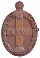 1935. XXVI. Országos Katolikus Nagygyűlés Cu jelvény (42x28mm) T:1-