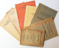 1914-1956 8 db érdekes politikai nyomtatvány és alapszabály