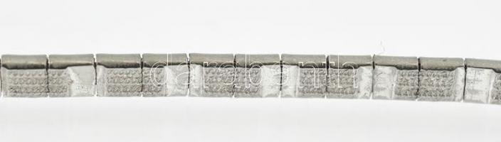 Ezüst (Ag) nyaklánc. Jelzett, netto: 13,12g, h: 42cm