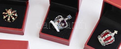 Gyűjtemény a Királyi Koronaékszerek sorozat 31 db klf stilizált 24K-os aranyozással is bevont miniat...