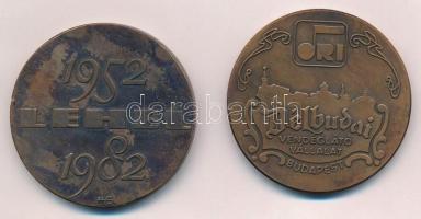 1982. "Harminc éves a Hűtőgépgyár / 1952-1982 LEHEL" bronz emlékérem (49mm) + DN "10 ...