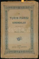 A Turin-Párisi kirándulás. 1889. jul. 2-14. Összeáll.: Dolinay Gyula. Bp., 1890., Dolinay Gyula. Kiadói papírkötés, rossz, széteső állapotban. A párizsi világkiállításra és Kossuth torinói meglátogatására szervezett társasutazás könyve.