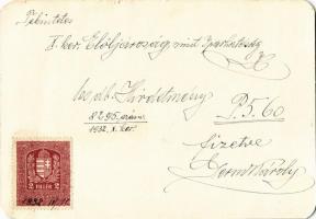 1932 Germ-Nyomda. Meghívó - műsor - plakát. Budapest X. Füzér utca 28. / Hungarian printing house ad...