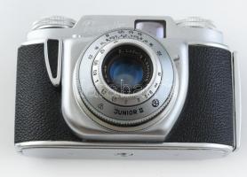 Beirette fényképezőgép, E.Ludwig Meritar 2.9/45 objektív, cca. 1950. Beirette: Kamerafabrik Woldemar...