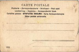 Ice skating romantic couple at night, winter sport. Fec. Ch. Scolik (EK)