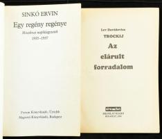 Trockij az elárult forradalom. Bp., 1990. Áramlat kiadó. Kiadói papírkötésben + Sinkó Ervin: Egy reg...