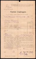 1942 Törökszentmiklós, kiosztási könyv és fizetési meghagyás tétel