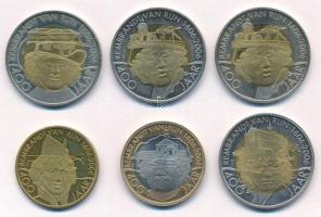 Hollandia / Leiden 2006. 1/2R + 1R + 2R (4db, 3xklf) helyi pénz T:1,1-
Netherlands / Leiden 2006. 1...