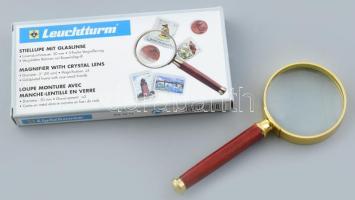 Leuchtturm nagyító 3x eredeti dobozában 12 cm