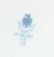 Hollóházi Erika mintás porcelán váza, matricás, jelzett, kis kopásnyomokkal, m: 24 cm