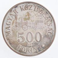 1991. 500Ft Ag "Széchenyi István" tokban, tanúsítvánnyal T:1 (eredetileg PP) patina 
Adam...