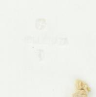 Hollóházi, kézzel festett, régi, kerámia dísztányér. Jelzett. kis mázhibával