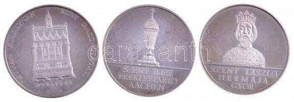 Fülöp Zoltán (1951-) 1994. "Magyar Szentek I - Szent László, Szent István, Szent Imre" 3db...