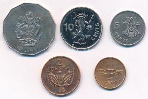 Salamon-szigetek 1988-1996. 1c-50c "II. Erzsébet" (5xklf) T:1-2
Solomon Islands 1988-1996...