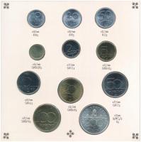 1993. 10f-200Ft (11xklf) forgalmi sor dísztokban, benne 1993. 200Ft Ag "MNB", "Magyar...