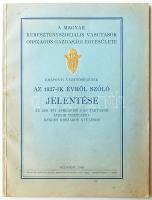 1938 A Magyar Keresztényszociális Vasutasok évi jelentése. Dekoratív 55 oldalas kiadvány 20 oldal fotóval