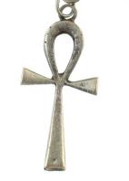 Vegyes ezüst (Ag) ékszerek (4 db lánc, 1 db ankh medál, 1 db 1938-as 5 pengős medál) jelzettek, nett...