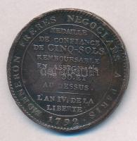Franciaország 1792. 5S Br "Alkotmány", kiadó: Monneron fivérek, Párizs T:2-,3 több durva p...