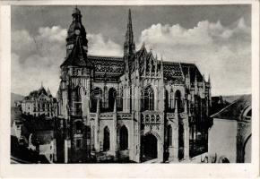 1938 Kassa, Kosice; Dóm / székesegyház / cathedral + 1938 Kassa visszatért So. Stpl. (EB)