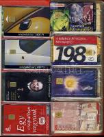 80 db használt magyar telefonkártya berakóban