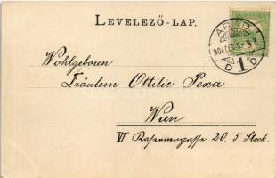 1906 Arad, Thököly tér, piac, Schwarz R., Ifj. Löwy Ármin, Hoffmann József, Joszif Miklós üzlete / s...