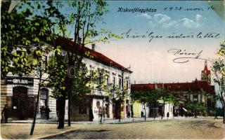 1928 Kiskunfélegyháza, utca, Royko B. üzlete és saját kiadása (ragasztónyom / glue mark)