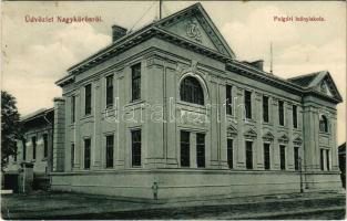 1908 Nagykőrös, Polgári leányiskola. Geszner J. kiadása (EK)